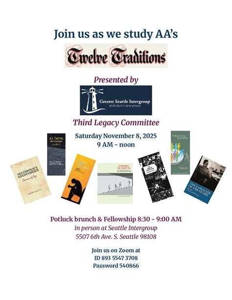 Third Legacy Traditions Workshop - Greater Seattle Intergroup of ...
