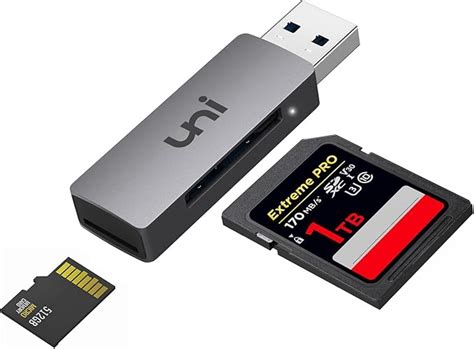 SD Card Reader, uni USB 3.0 to SD/Micro SD Card Adapter 2-in-1 ...