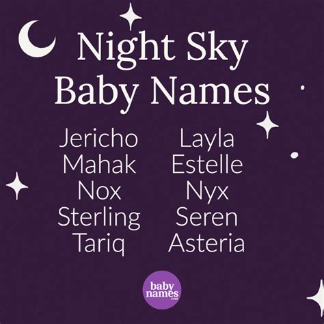 Night Sky Baby Names | Inspiration for Unique and Meaningful Names