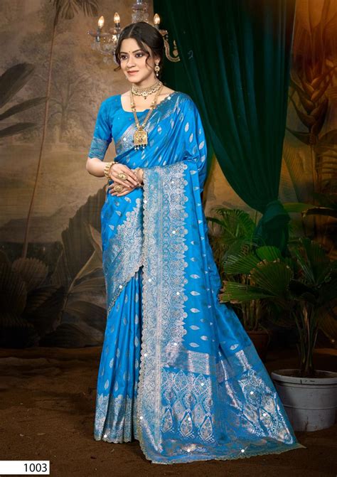 Tina Silk Saroski Vol 1 Silk Saroski Worked Fancy Saree Collection