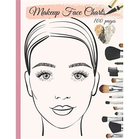 Buy Makeup Face Charts: Blank Makeup Face Chart Worksheets for Makeup ...