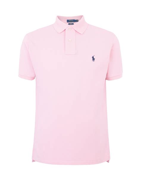 Pink Polo Shirts Mens Pink Men's Polo Shirt | Brakeburn