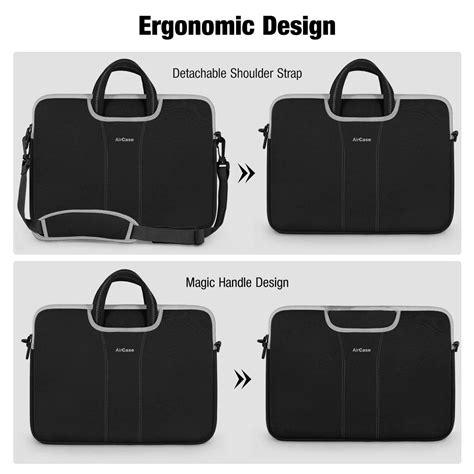 AirCase Messenger Bag with Handle Detachable Shoulder Strap Durable ...