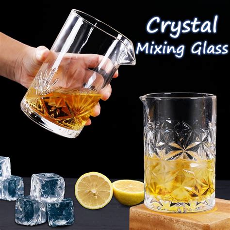 Buy Gusnilo Cocktail Mixing Glass 24oz Mixing Glass Mixing for Stirring ...