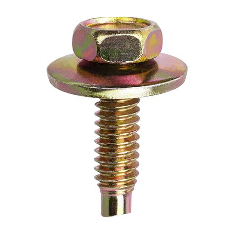 XD2-30PCS 1/4”-20 x 7/8” Hex Head Body Bolt with Free Spinning Washer ...