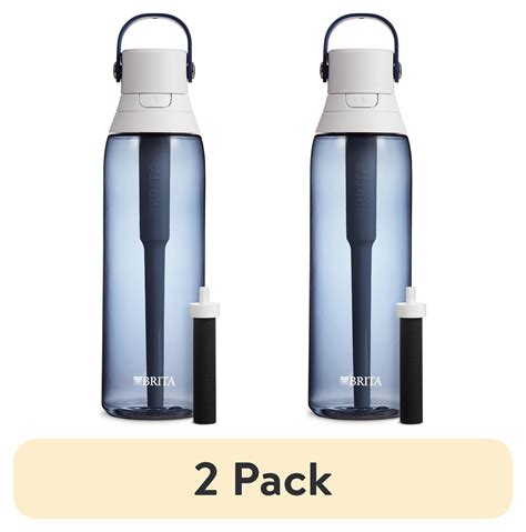 (2 pack) Brita 26oz Night Sky Premium Leak Proof Filtered Water Bottle with Straw - Walmart.com