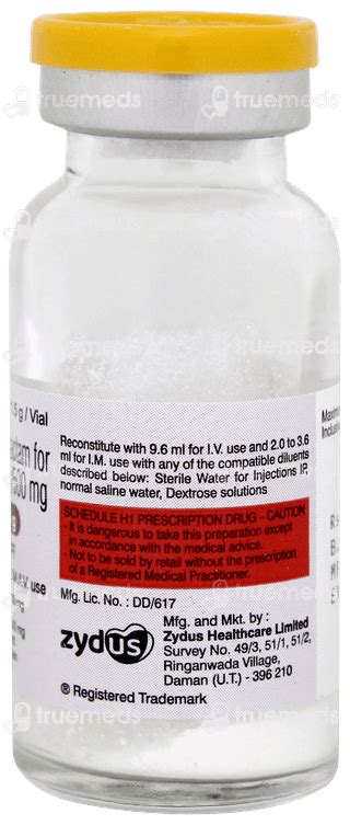 Monotax Sb 1000/500 Mg Injection: Uses, Side Effects, Price & Substitutes