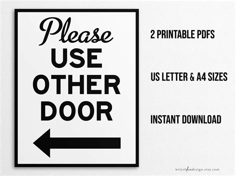 Do Not Use Door Sign Printable at Jessica Gusman blog