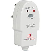 Havells Plastic 16A 30mA PRCD Plug Top (White) : Amazon.in: Home ...