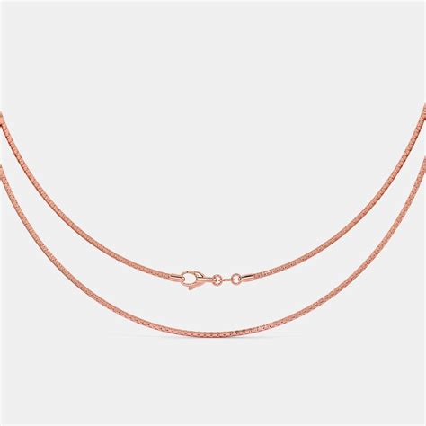 The Lucent Rose Gold Chain | BlueStone.com