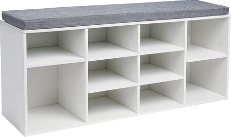 Buy MU Shoe Cabinet Storage Bench with Cushion, Entryway Shoes ...