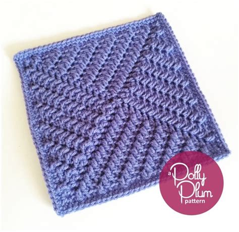 textured granny square crochet pattern