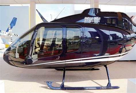 Bell 505 Jet Ranger X moves forward with velocity. Bell Helicopter Textron