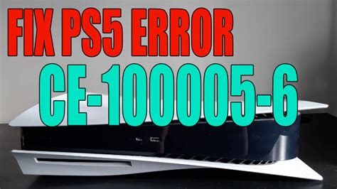 Image result for PS5 Error Code Ce 100005 6