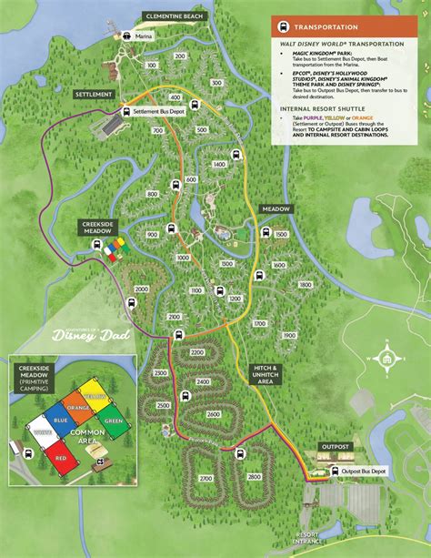 2025 Disney's Fort Wilderness Resort Map - www.adventuresofadisneydad.com