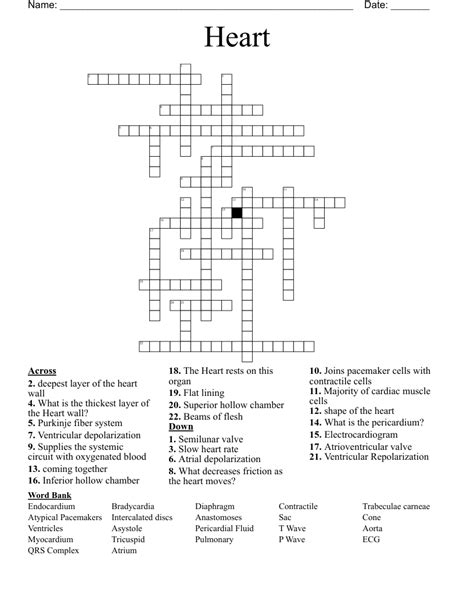 Heart Crossword - WordMint