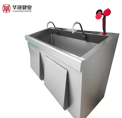 304 Stainless Steel Surgical Scrub Sink Knee-Activated Faucet Medical ...