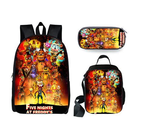 Five Nights At Freddy's Backpack 3D Printing FNAF Backpacks Anime ...