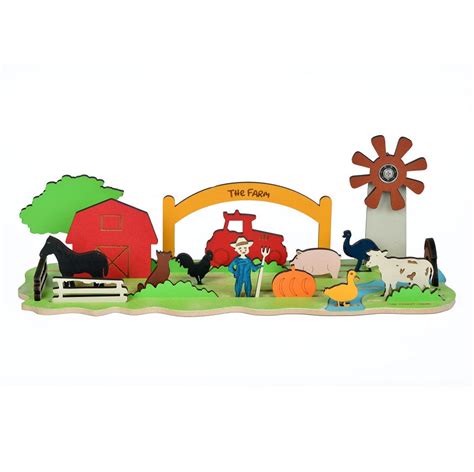 JoGenii |The Funny Mind 22 Pieces 3D The Farm Wooden Theme Board Jigsaw ...