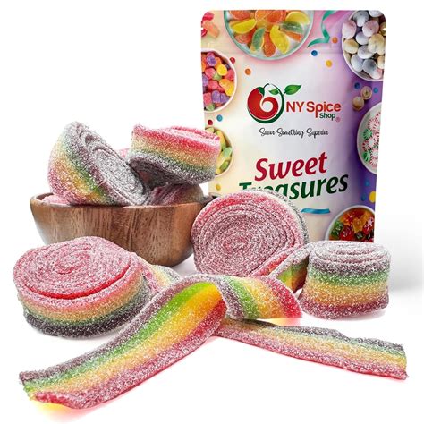 NY SPICE SHOP Rainbow Sour Strips - 3 Pound - Sour Strips Candy - Sour ...