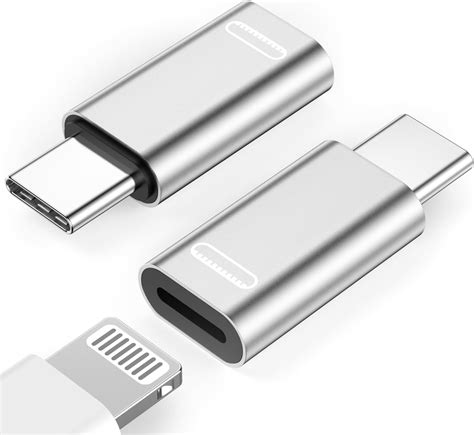 [Certificado MFi] Adaptador Lightning a USB C, paquete de 2 conectores ...