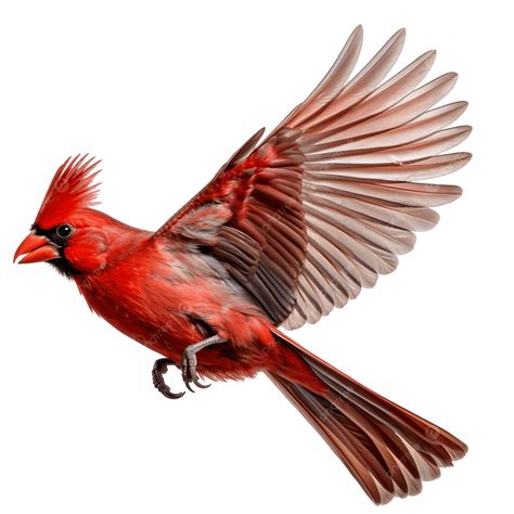 Cardinal Bird In Flight