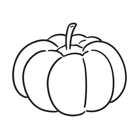 Free Pumpkin Outline Clipart Template to Edit Online