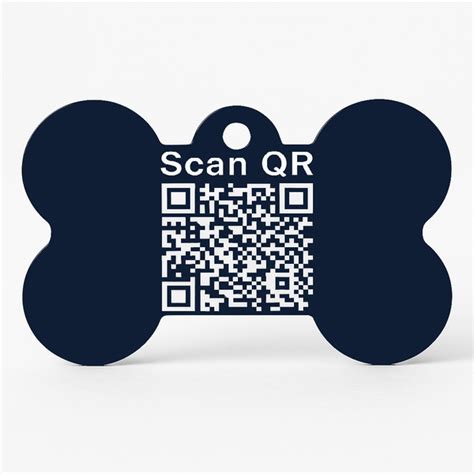 Kennel QR Code Smart Pet ID Tag in Bone-Shaped Aluminium with Custom E ...