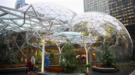 Amazon shows off its bubble greenhouses at Seattle HQ | Fox News
