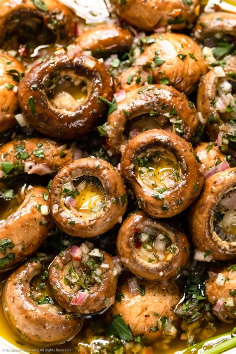 Easy Marinated Mushrooms Recipe - No Spoon Necessary