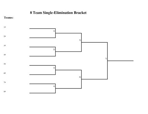 8 Man Bracket Template
