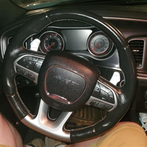 Suggestion...try the hellcat steering wheel and airbag. Dont forget the harness! Lol love this ...