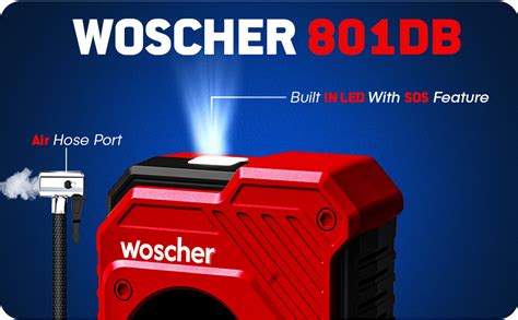 Woscherr Digital Tyre Inflator [Flagship Launch] for Car and Bike ...