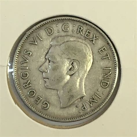 1943 CANADA SILVER 50 CENT PIECE