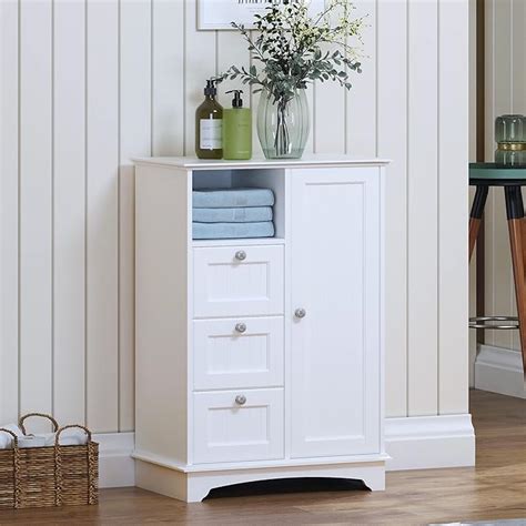 Buy Spirich Home Freestanding Bathroom Cabinet with 3 Drawers and 1 ...