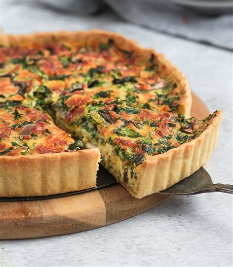 Spinach Mushroom Quiche