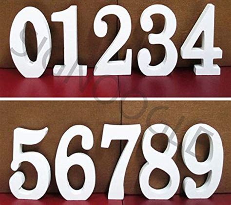 SIGNOOGLE White Acrylic Personalized Customized House Name 3D Numbers ...