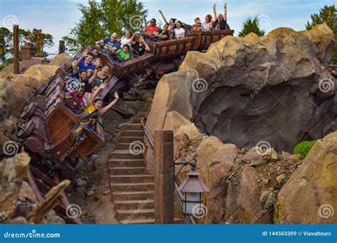 People Having Fun Seven Dwarf Mine Train in Magic Kingdom at Walt ...
