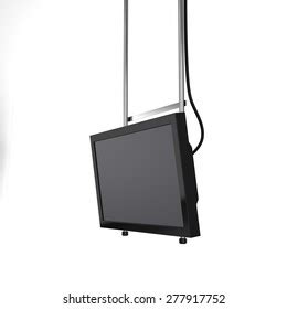 Hanging Tv Display Perspective Isolated Stock Illustration 277917752