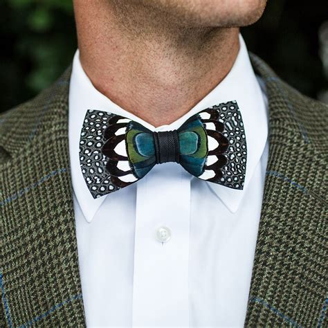 Brackish | Feather Bow Ties & Feather Earrings