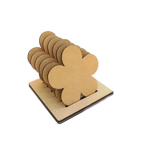Buy Trial Pack - Ready-To-Paint MDF Coaster Bases with a Holder Online ...