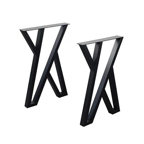Ventuos Metal Table Legs Heavy Duty T Shape Iron Desk Legs Set of 2 28 ...