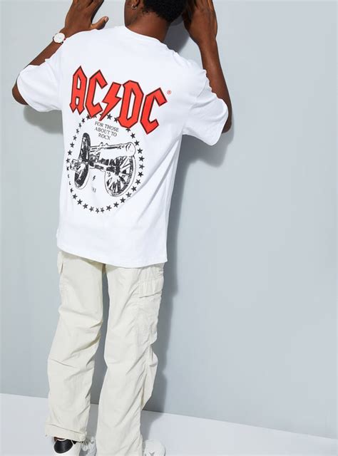 Buy URB_N Men Oversized AC/DC Printed T-shirt Online at just Rs. 699.0 ...