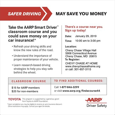 AARP Smart Driver Course - Events - Chevy Chase At Home