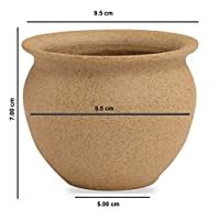 Santo Round Ceramic Classical Rough Pottery Succulent Container Planter ...
