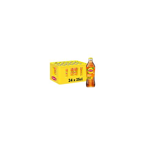 24 Bouteilles en Verre Consigné Lipton d'Ice Tea Pêche 24 x 25 CL ...