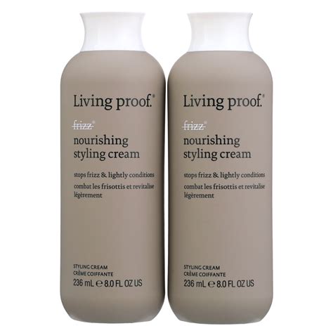 Living Proof Hair No Frizz Nourishing Styling Cream, 8 oz (Pack of 2 ...