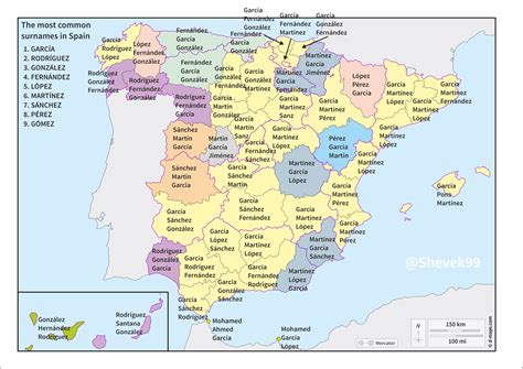 The most common surnames in Spain (talk about variety!) : r/MapPorn