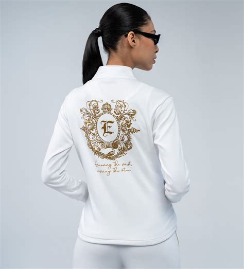 luxe white sweatshirt
