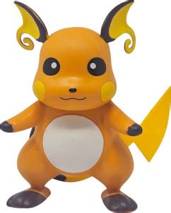 Vishmita Raichu Anime Pokemon Action Figure 17CM (Ears Feet And Head ...